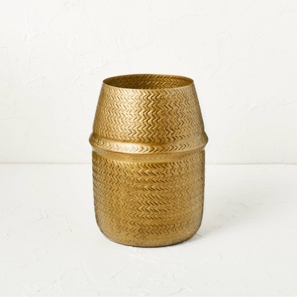 Opalhouse Accents Opalhouse Bronze Metal Waste Bin Poshmark